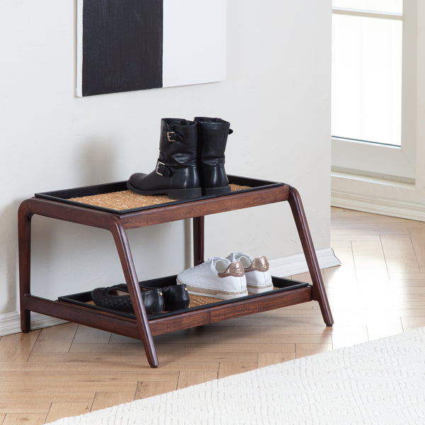 Wooden Boot Tray (Double Tier) - Mersey (002)