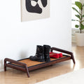 Load image into Gallery viewer, Wooden Boot Tray (Single Tier) - Rectangle Ripple (018)
