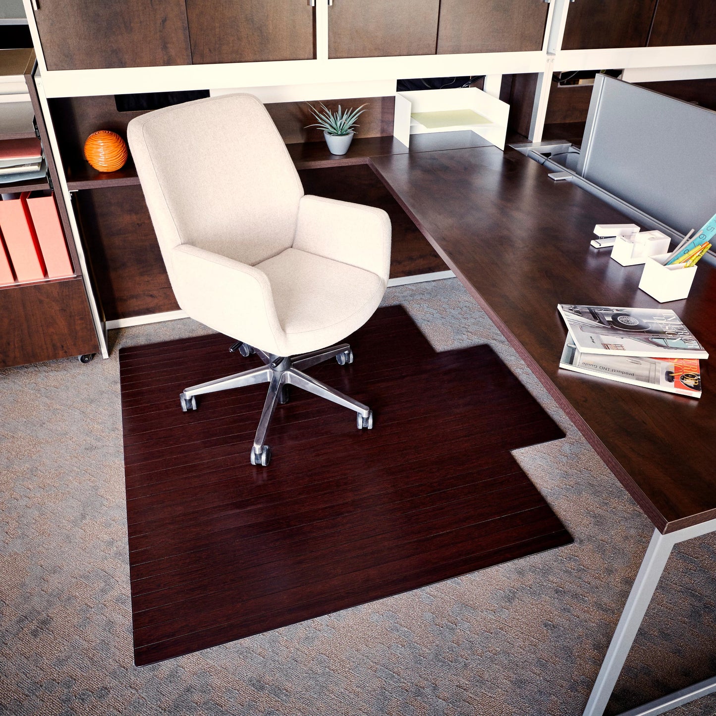 Standard Bamboo Chair Mat (With Lip)