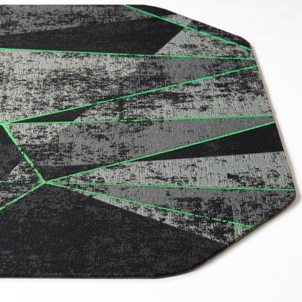 Cracked Ice Green Gaming Rug'd Chair Mat™