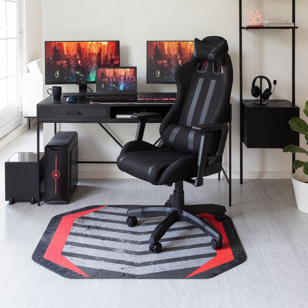 Prizm Red Gaming Rug'd Chair Mat™