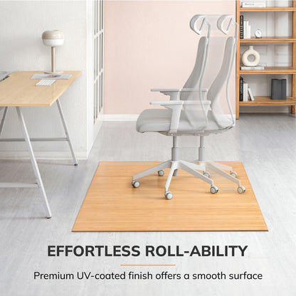 Plush Bamboo Chair Mat (No Lip)