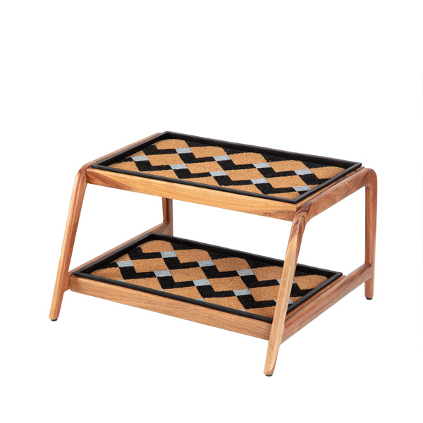 Wooden Boot Tray (Double Tier) - Mt. Tam (011)