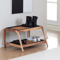 Load image into Gallery viewer, Wooden Boot Tray (Double Tier) - Rectangle Ripple (018)