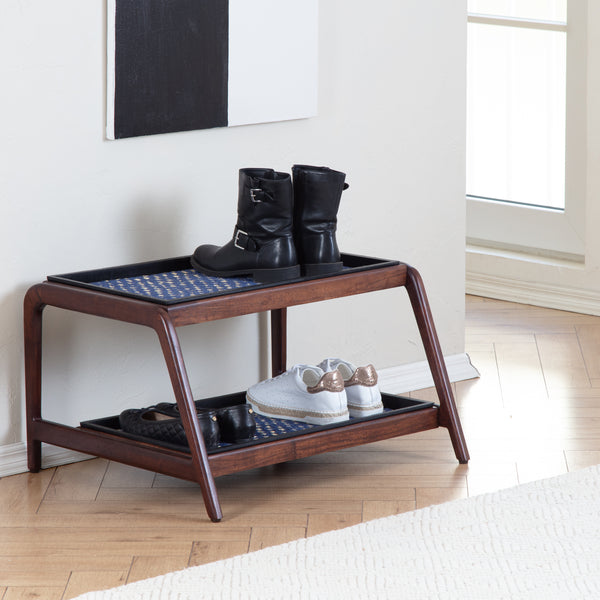 Wooden Boot Tray (Double Tier) - K.C. Whistle (010)