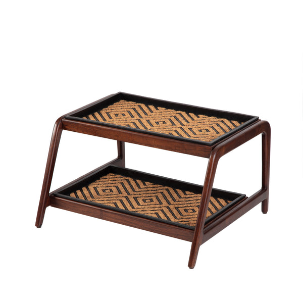 Wooden Boot Tray (Double Tier) - Galapagos (016)