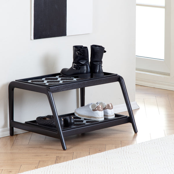 Wooden Boot Tray (Double Tier) - San Tropez (014)