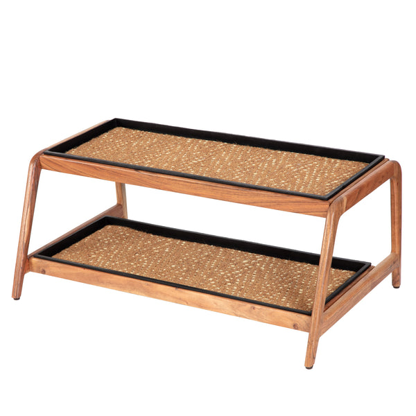 Wooden Boot Tray (Double Tier) - Mersey (002)