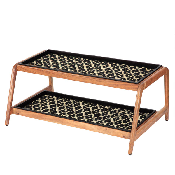 Wooden Boot Tray (Double Tier) - Madagascar (005)