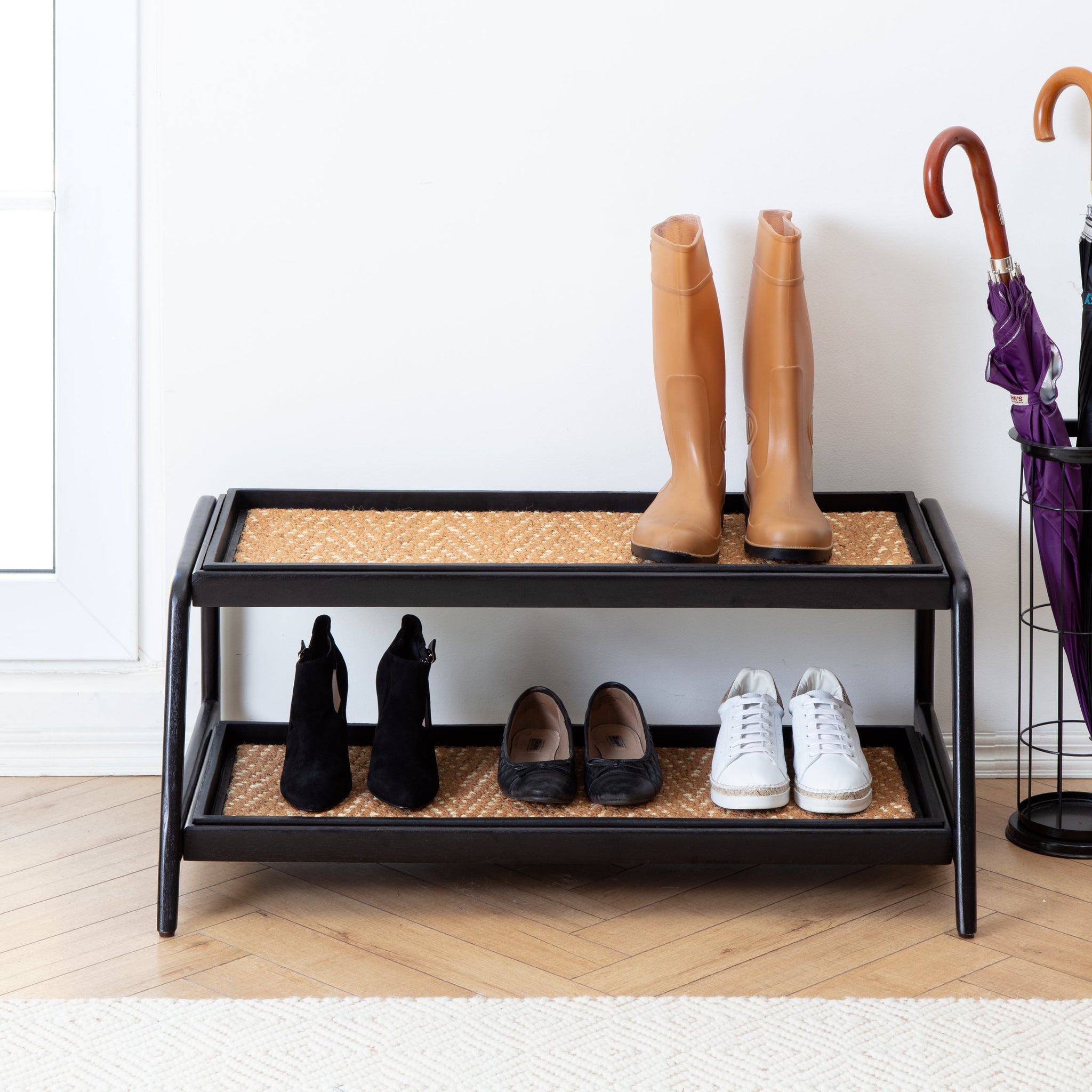 Auhafaly 2-Tier Boot and Shoe Organizer