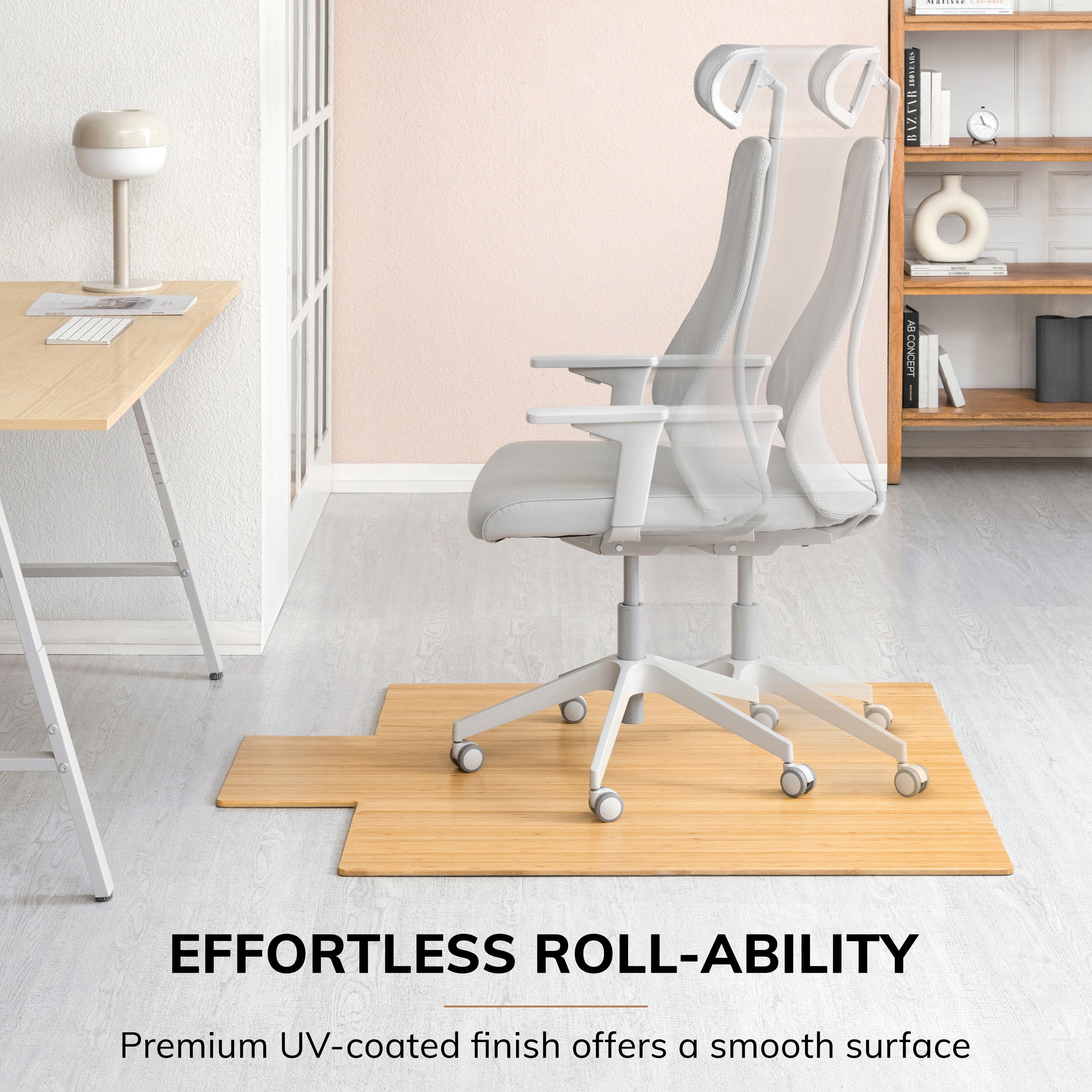 Anji Mountain Deluxe Bamboo Chair Mat With Lip
