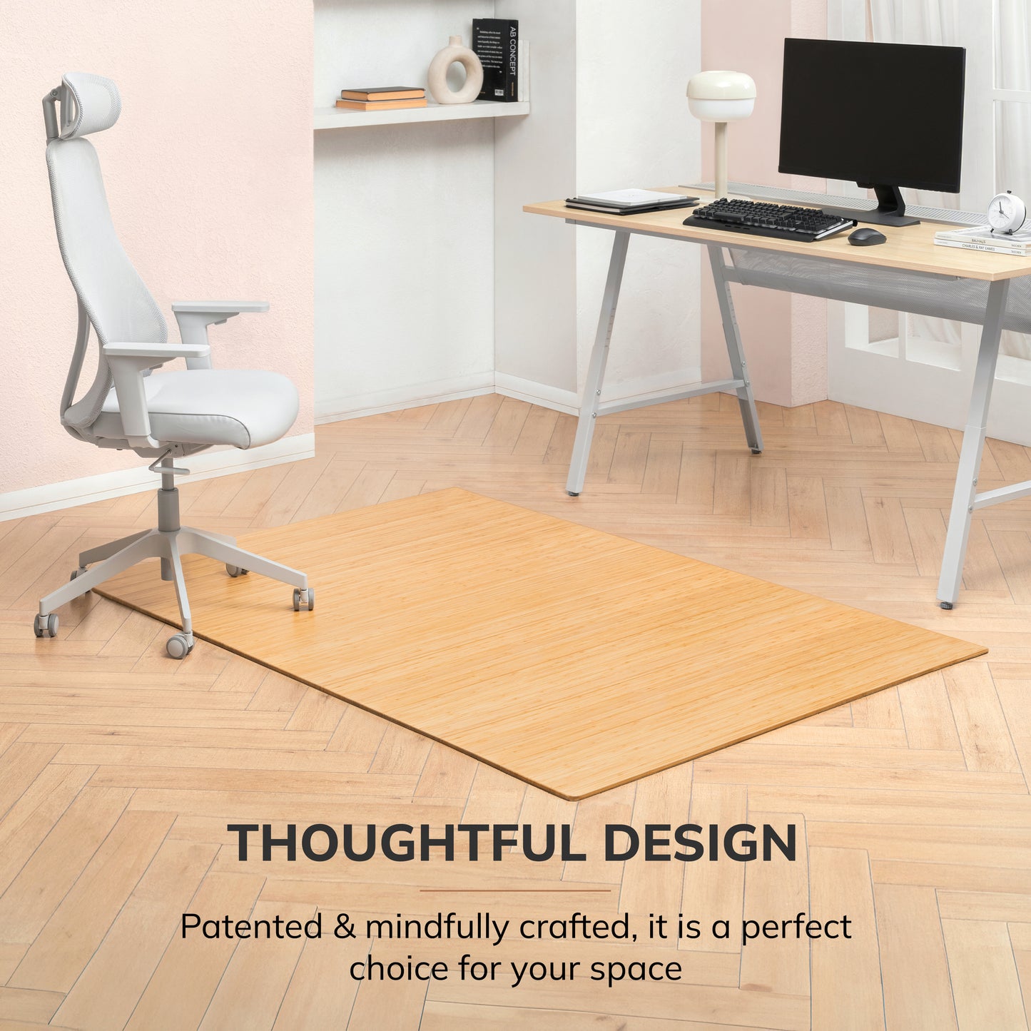 Deluxe Bamboo Chair Mat (No Lip)