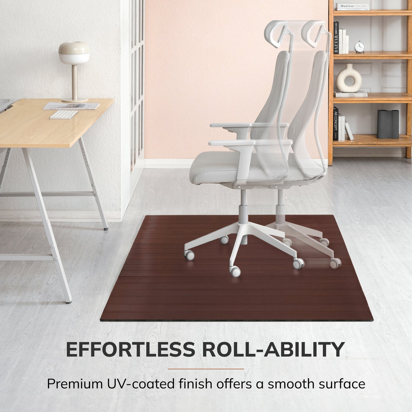 Deluxe Bamboo Chair Mat (No Lip)