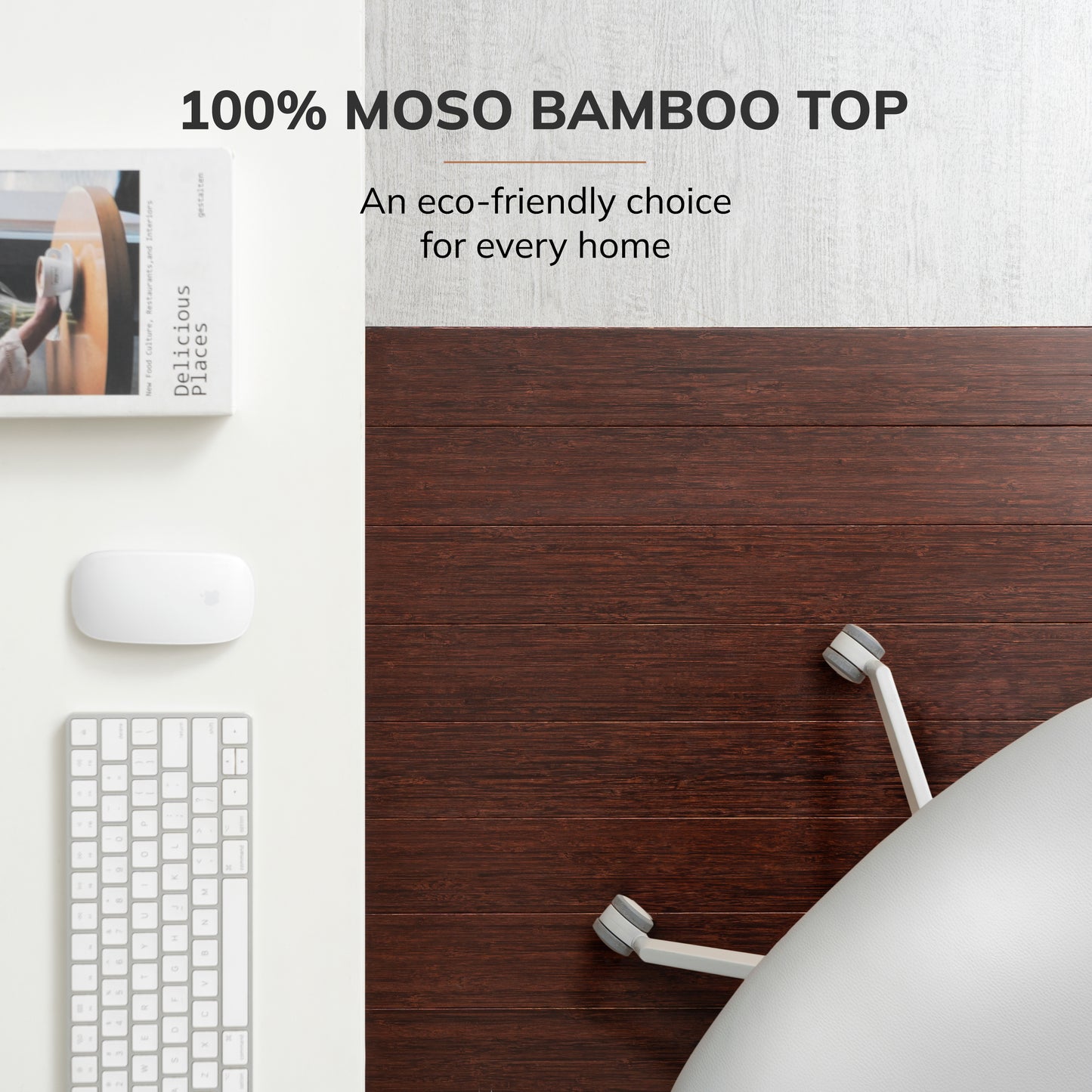 Deluxe Bamboo Chair Mat (No Lip)