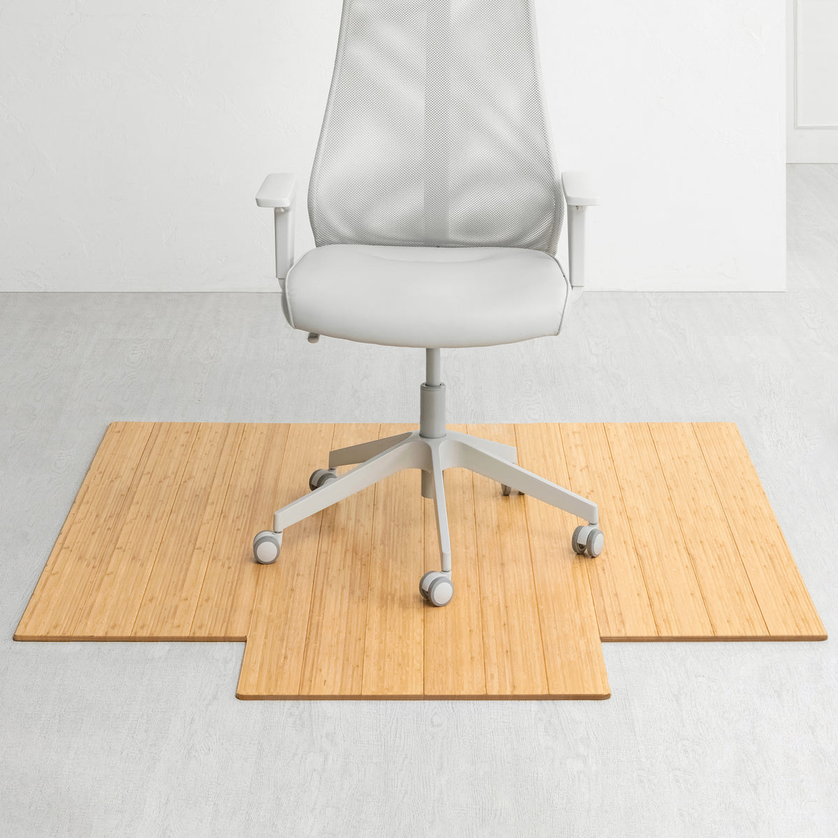 Deluxe Bamboo Chair Mat (With Lip)