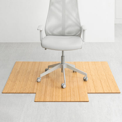 Deluxe Bamboo Chair Mat (With Lip)