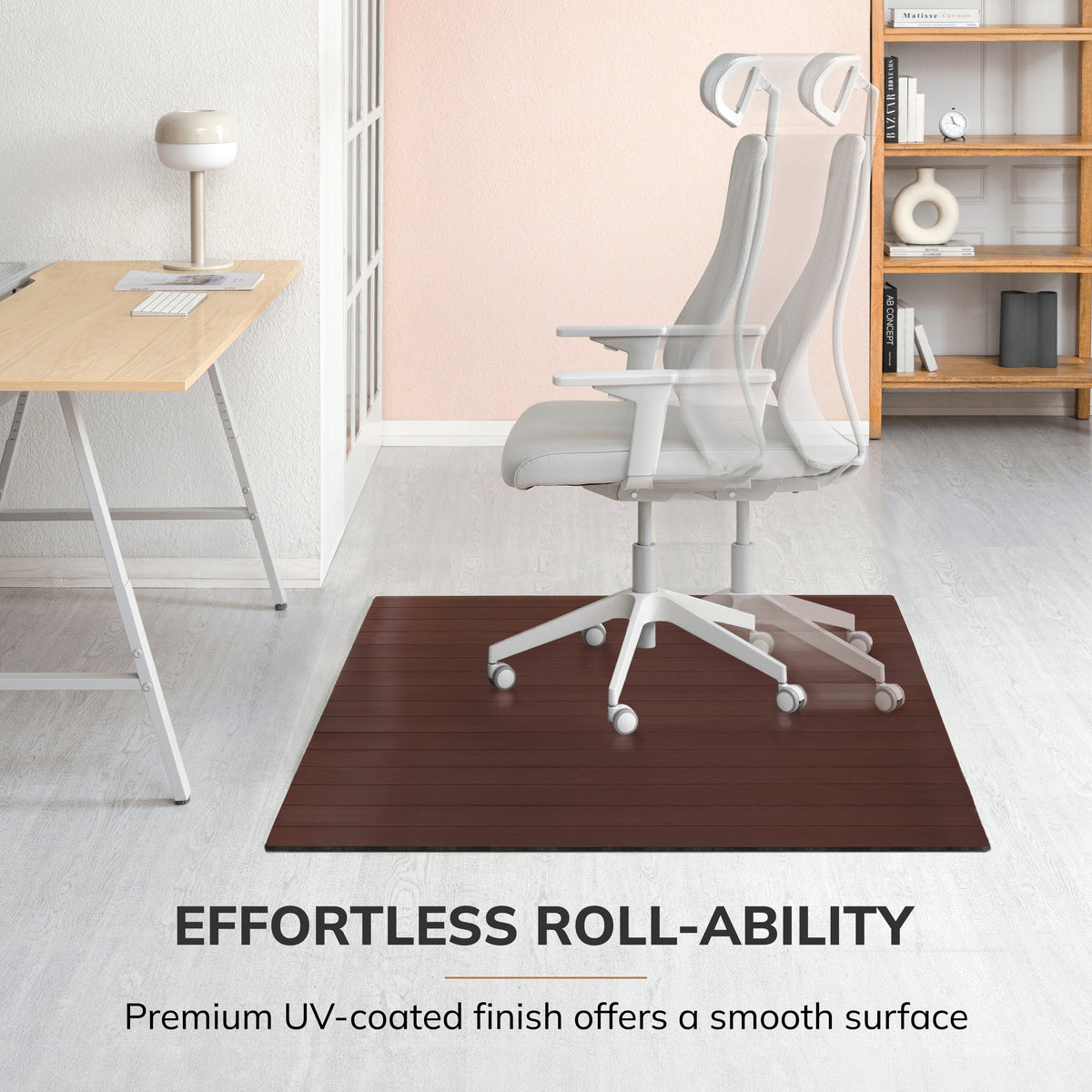 Deluxe Bamboo Chair Mat (No Lip)