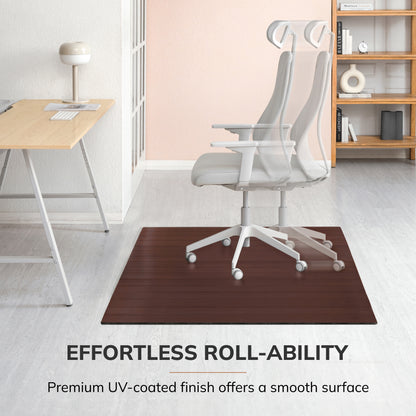 Deluxe Bamboo Chair Mat (No Lip)