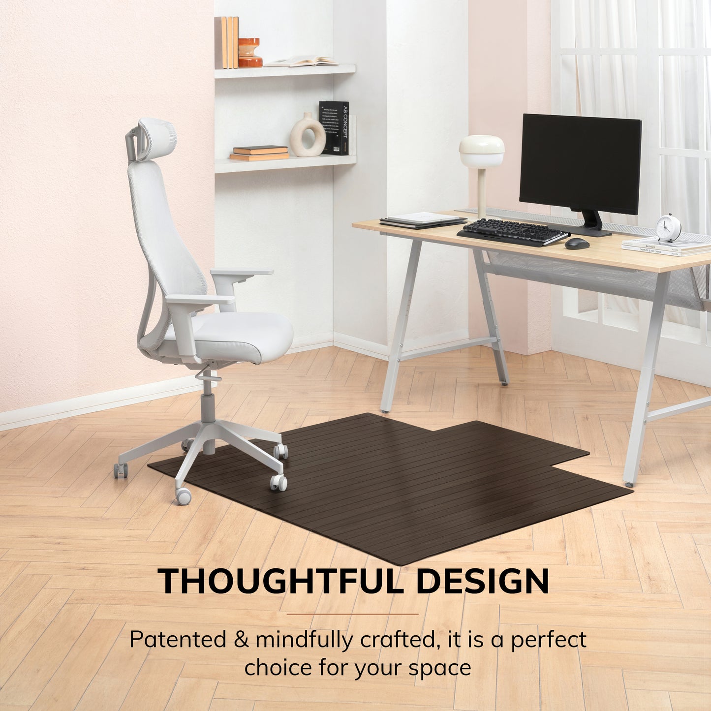 Standard Bamboo Chair Mat (With Lip)