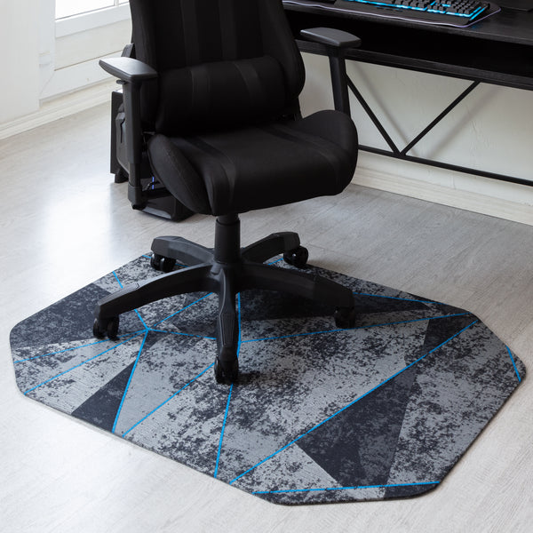 Cracked Ice Blue Gaming Rug'd Chair Mat™
