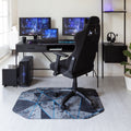 Load image into Gallery viewer, Cracked Ice Blue Gaming Rug&#39;d Chair Mat™