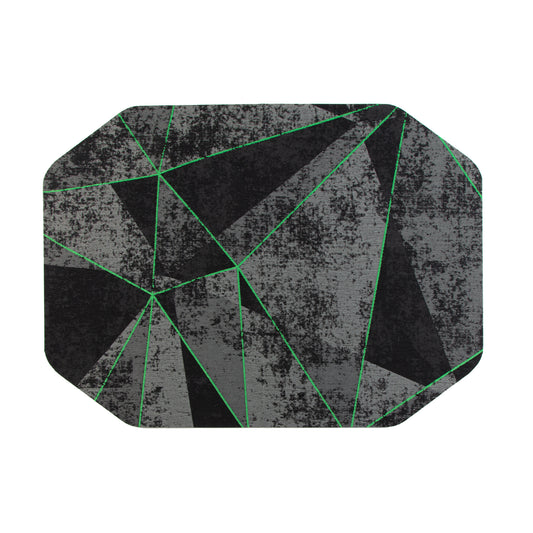 Cracked Ice Green Gaming Rug'd Chair Mat™