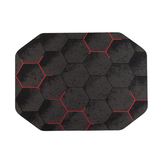 Kaleidoscope Red Gaming Rug'd Chair Mat™