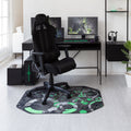 Load image into Gallery viewer, Refracted Green Gaming Rug&#39;d Chair Mat™