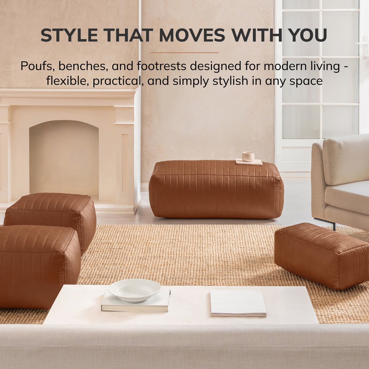 Florence Bench - Camel