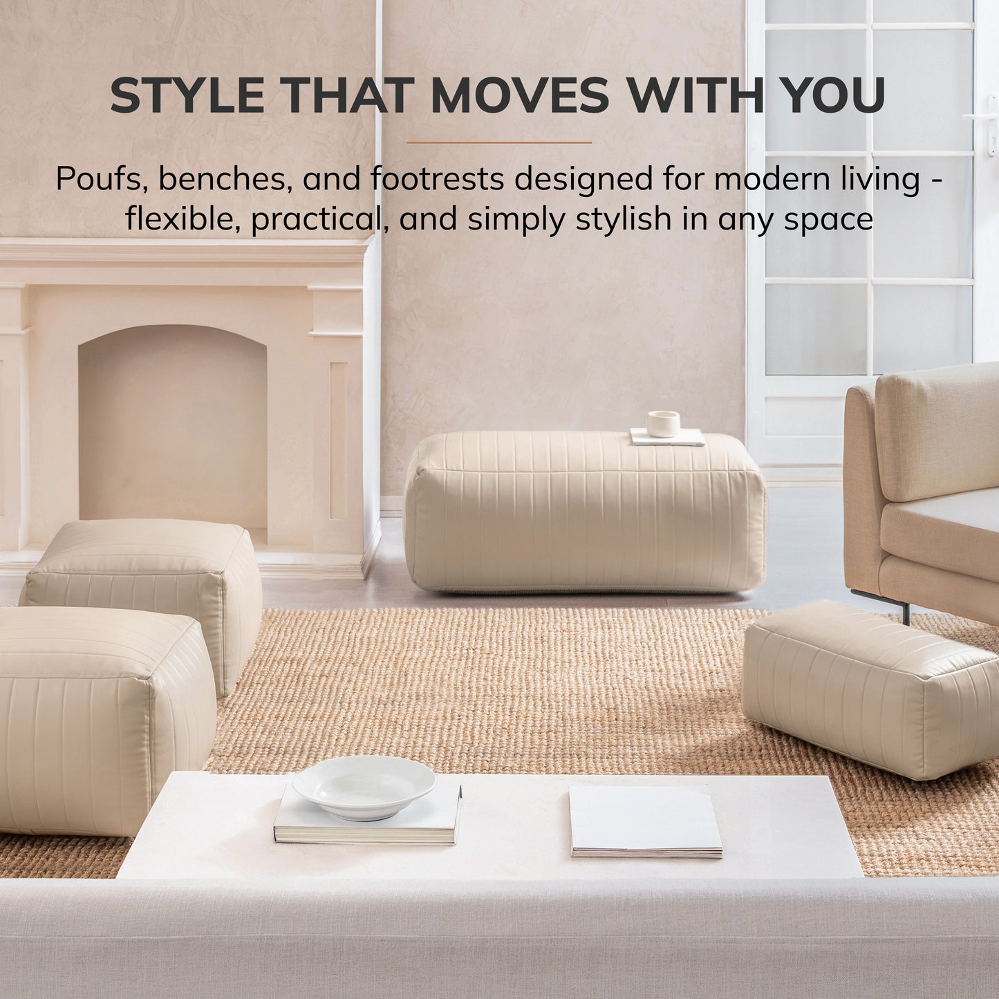 Florence Footrest - Cream