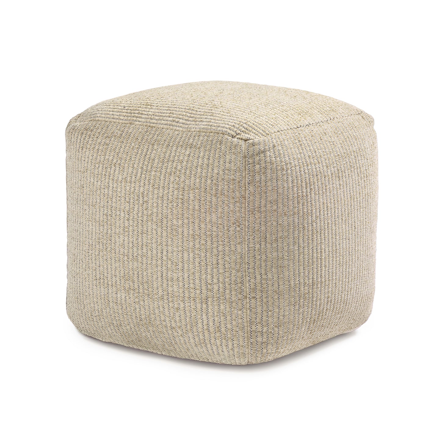 Madison Pouf - Ivory Natural
