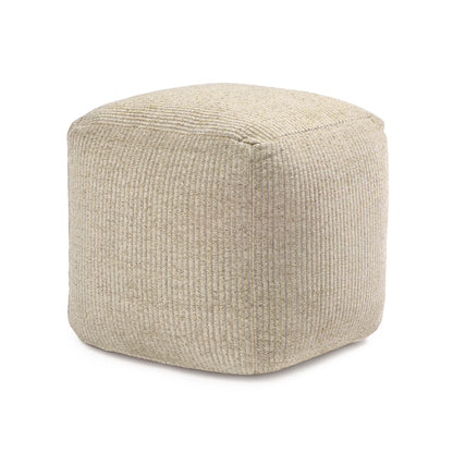 Madison Pouf - Ivory Natural