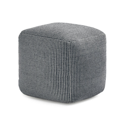 Madison Pouf - Ivory Gray