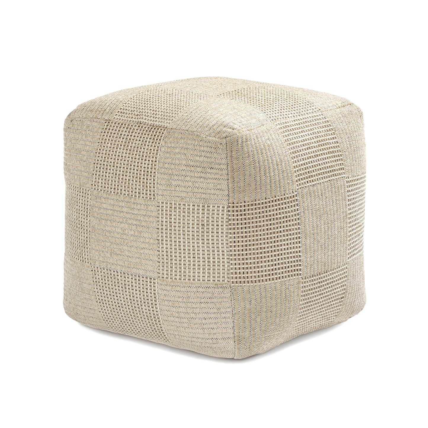 Branford Pouf - Ivory Natural
