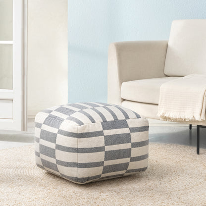Londontown Pouf - Ivory Gray
