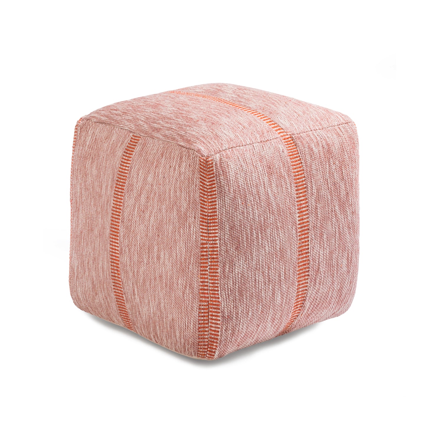 Waterbury Pouf - Red Burnt Sienna