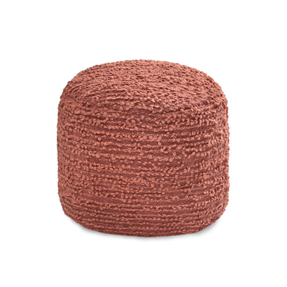 Stratford Pouf - Terracotta