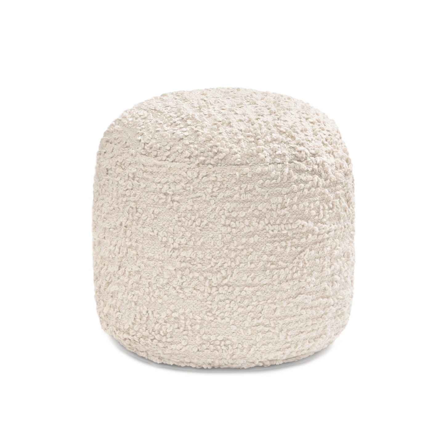 Stratford Pouf - Ivory