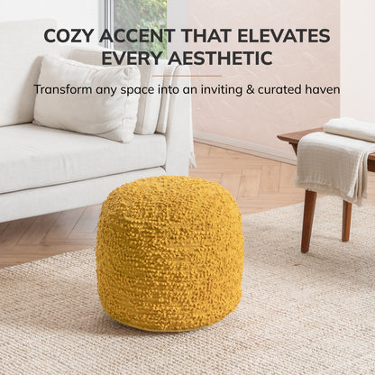 Stratford Pouf - Mustard