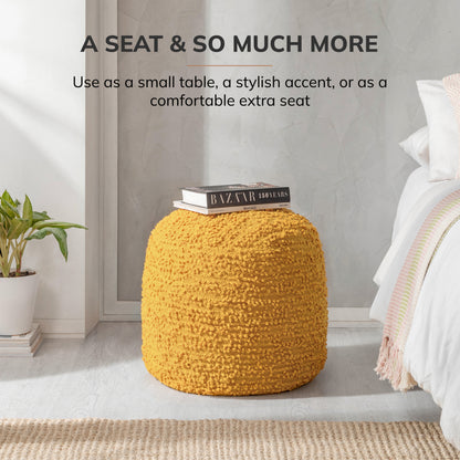 Stratford Pouf - Mustard