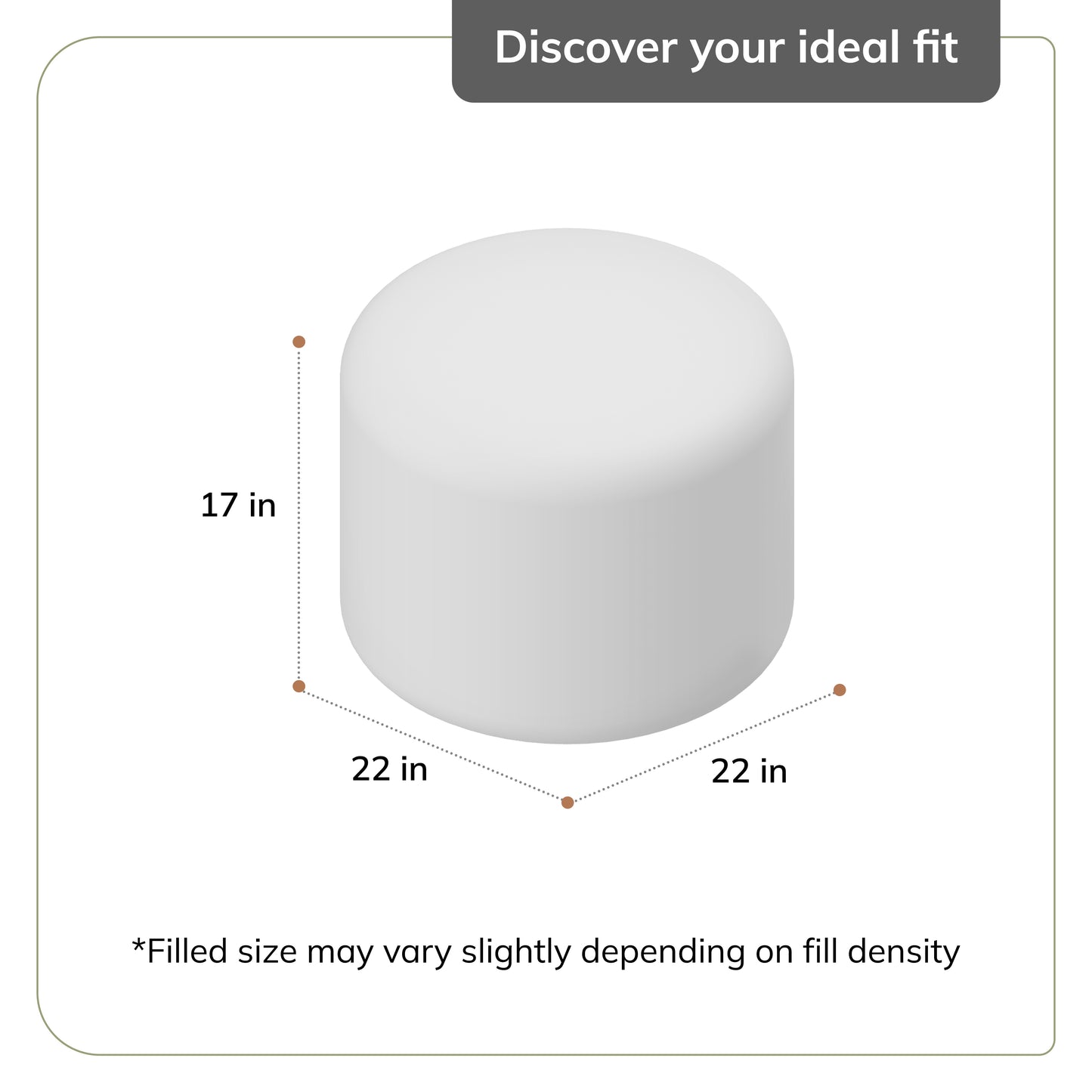 Elkart Pouf - Gray