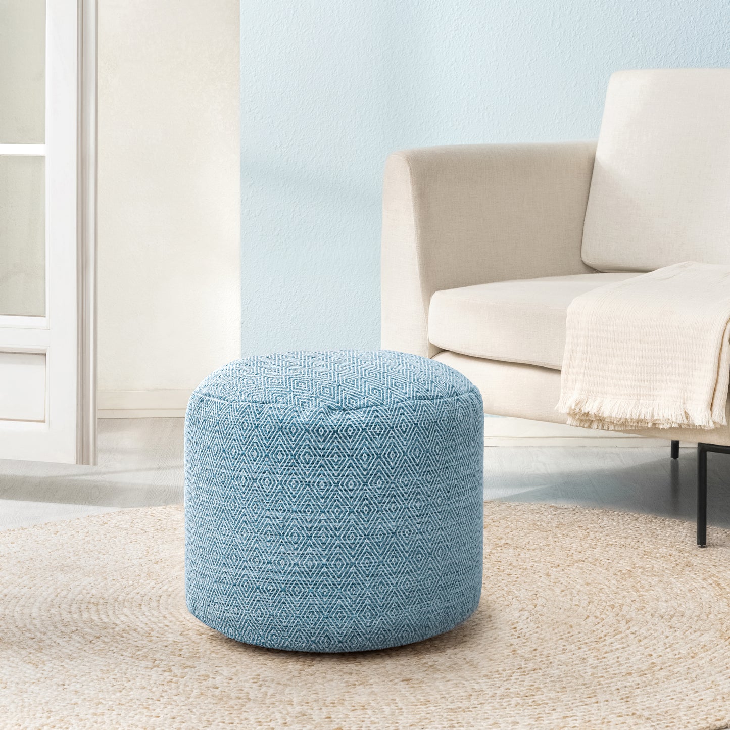 Elkart Pouf - Blue