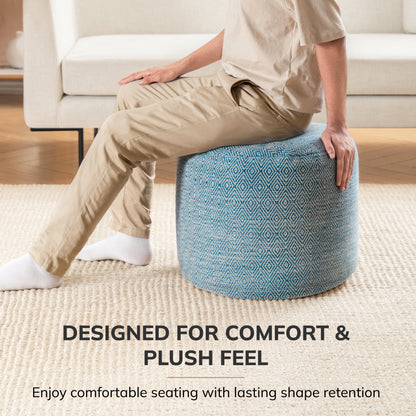 Elkart Pouf - Blue