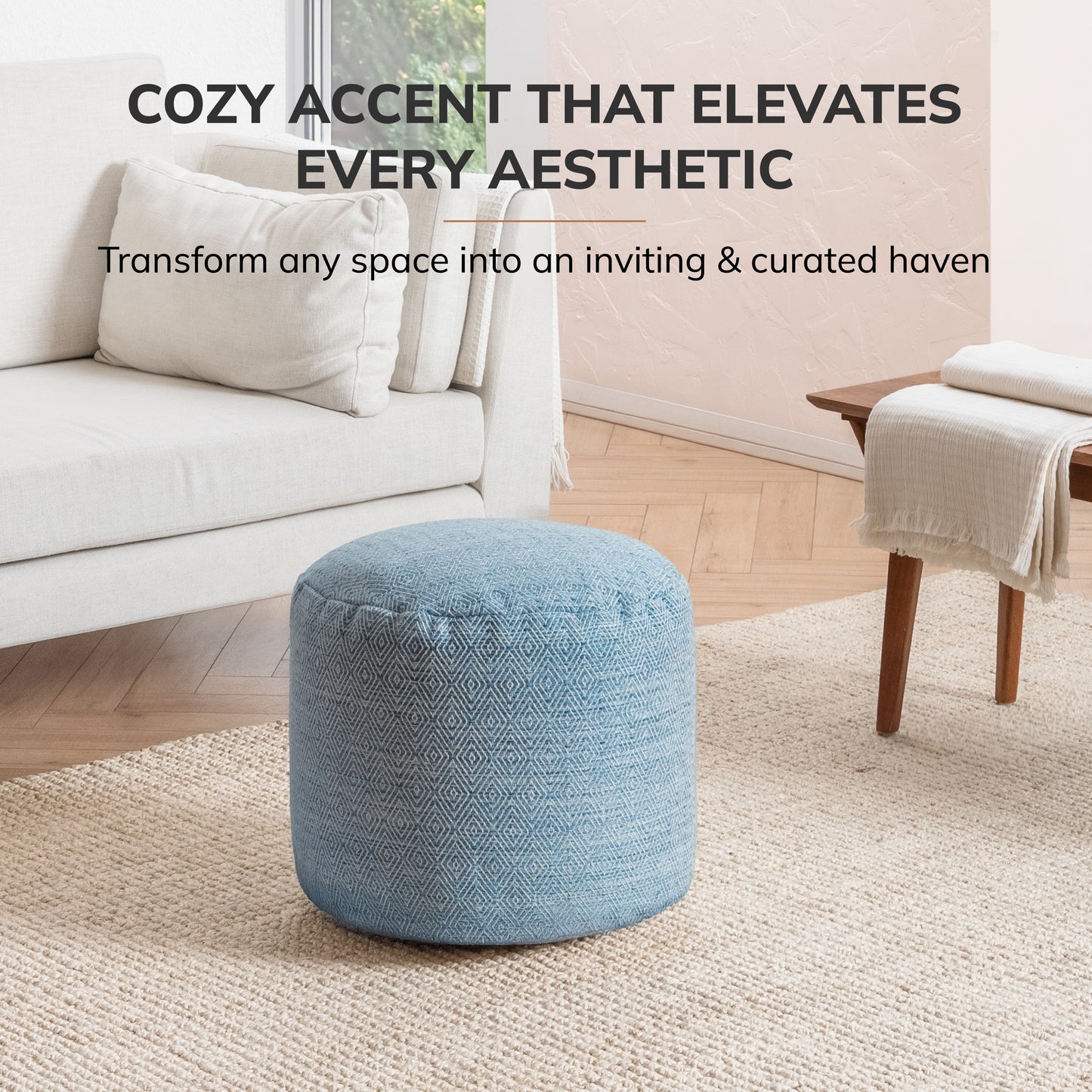 Elkart Pouf - Blue