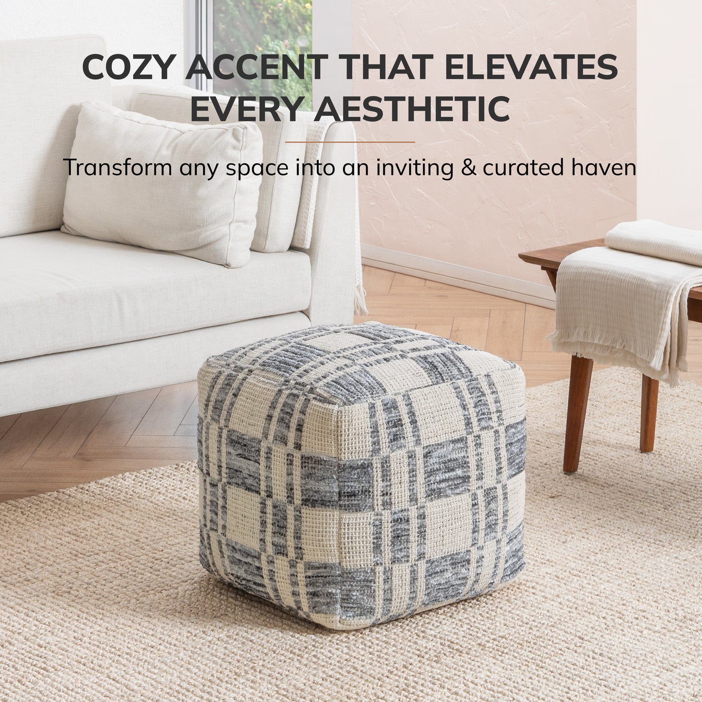 Leone Pouf - Gray