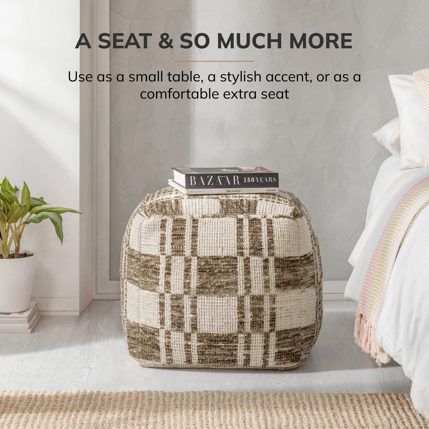 Leone Pouf - Brown