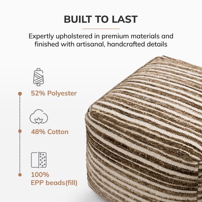 Melbourne Pouf - Brown