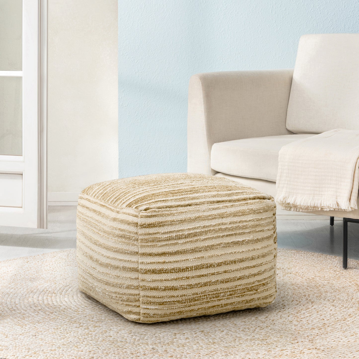 Melbourne Pouf - Light Brown
