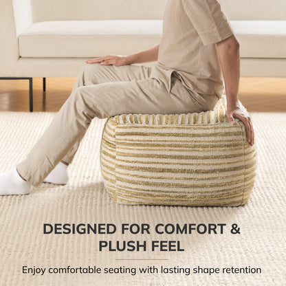 Melbourne Pouf - Light Brown