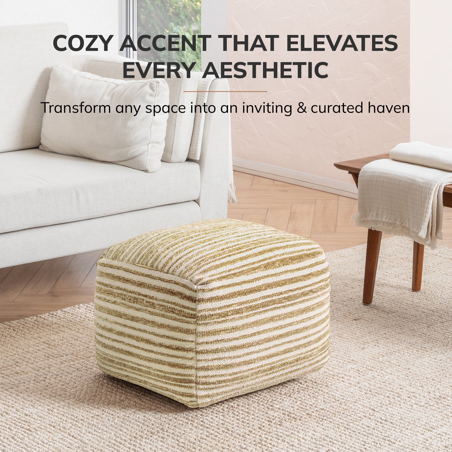 Melbourne Pouf - Light Brown